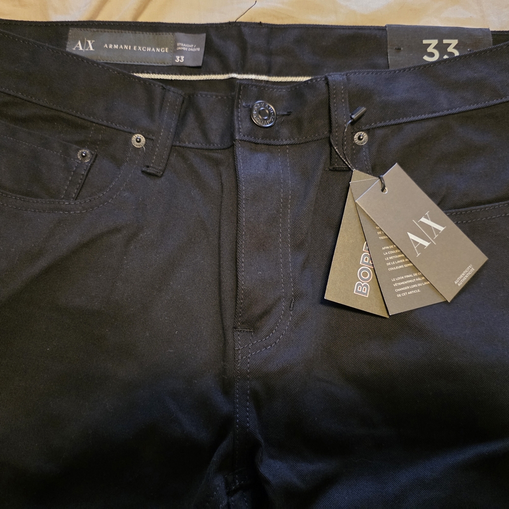 Armani Exchange Black Selvedge Jeans